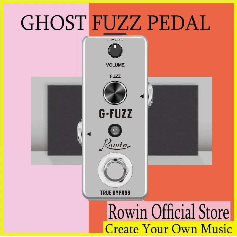 

Rowin LEF-322 G-FUZZ Analog Guitar Fuzz Effect Pedal For Electric Guitar & Bass True Bypass