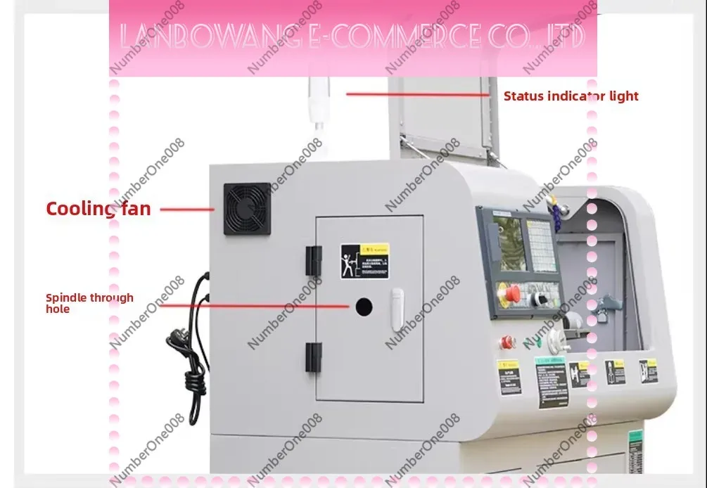Small CNC Turning Lathe CNC210 Light Duty Automatic Precision Metal Benchtop Machine