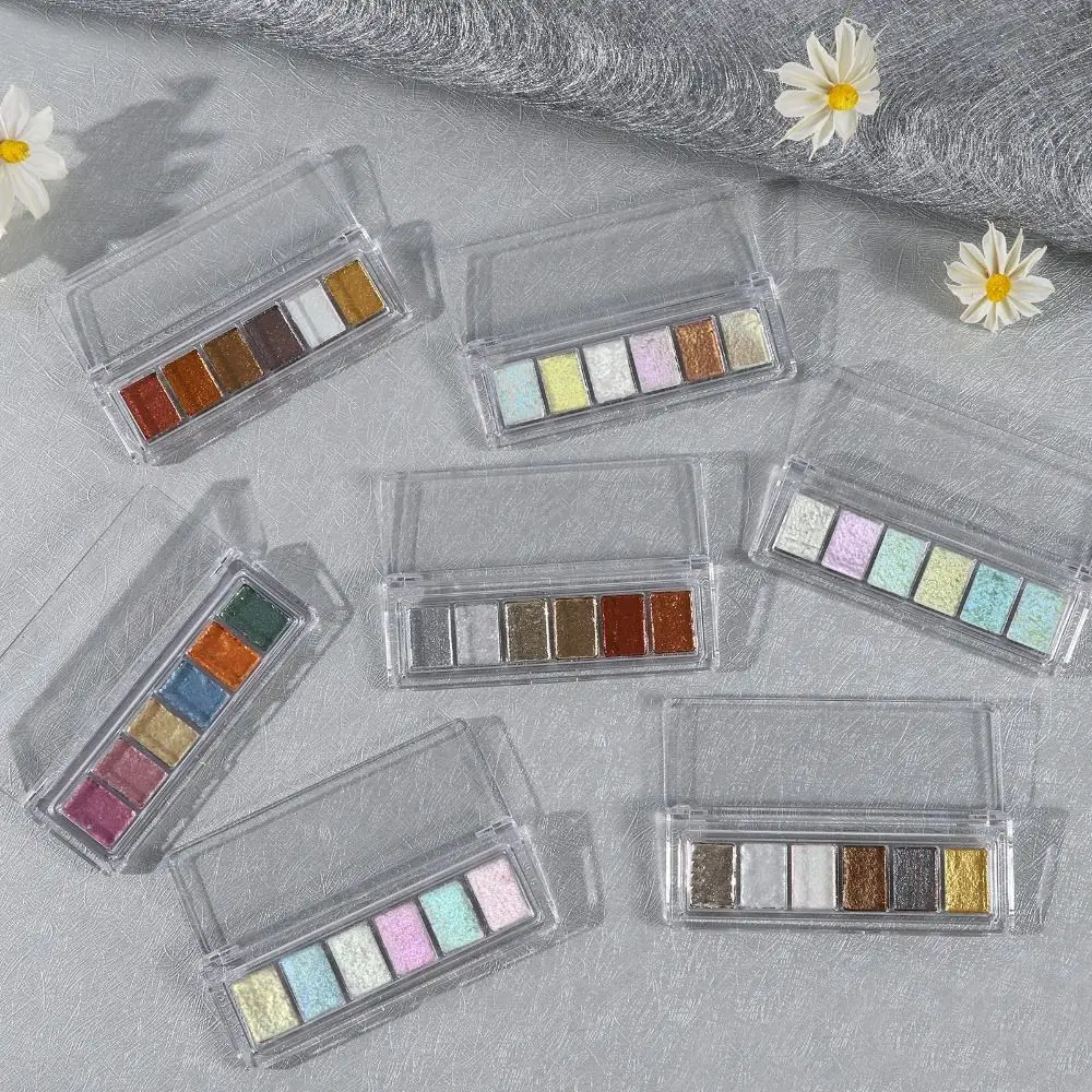 Metallic Style 6 Colors Aurora Ultra Bling Mud Fire Opal Bling Magic Mirror Powder Crystal Chrome Solid Nails Pigment