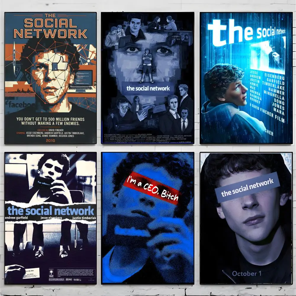 Acclaimed Drama Movie The Social Network Poster Premium Decor Art & Gift for Household Lounge Home Ornaments