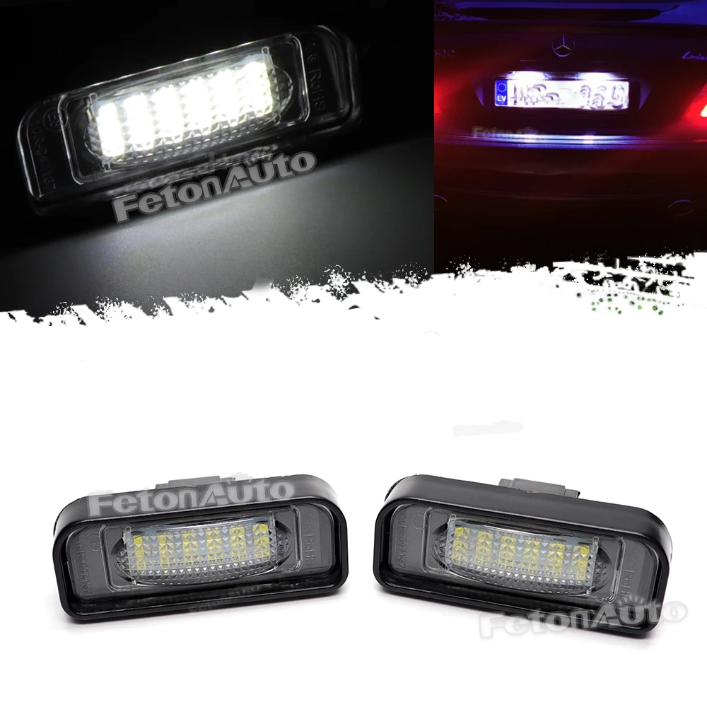 License Plate Light Car Parking Lighting LED License Plate Light for Mercedes-Benz W220 S320 S420 S430 S500 1999-2005 Canbus