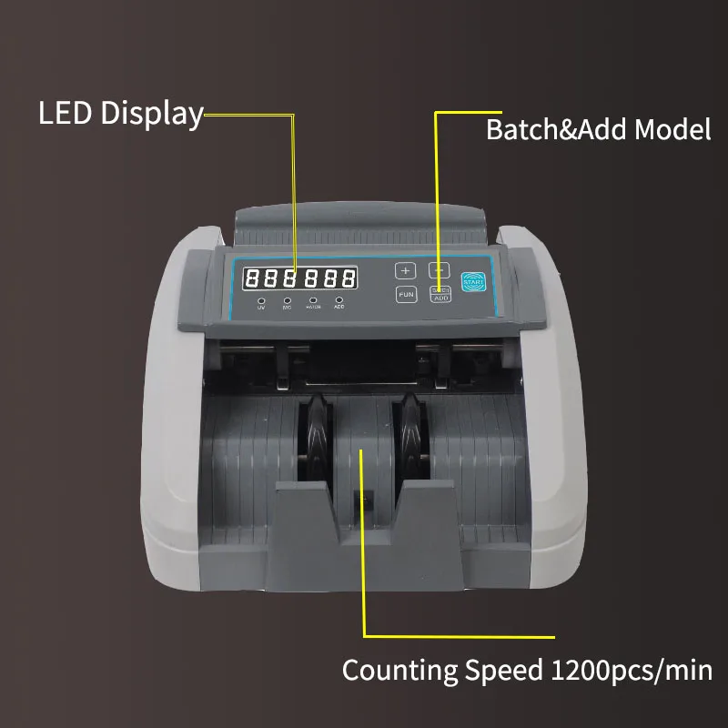 Imagem -04 - Contador Automático Bill Bill Contando Máquina Display Led uv mg Huaen307