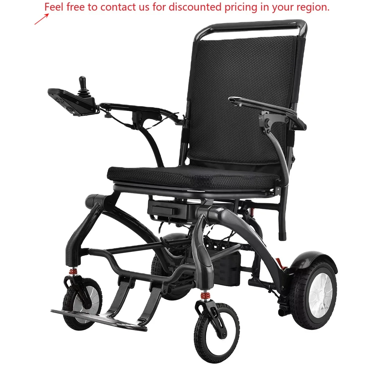 EC8002 Carbon Fiber Folded Ultra Light Electric Wheel Chair Disabled Adults Outdoor Use Remote Control Power Wheelchair