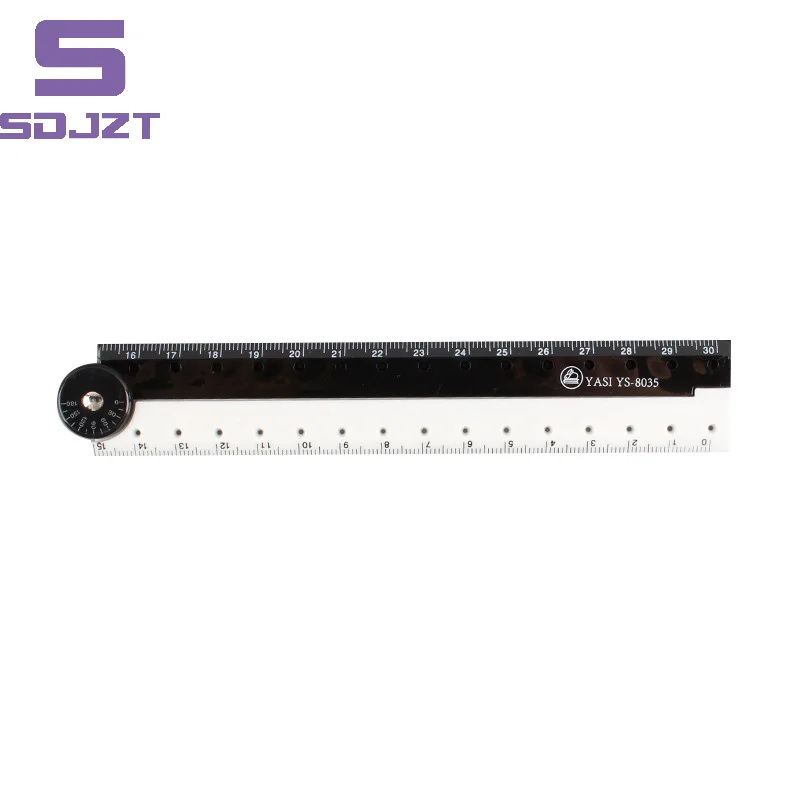 Black And White Simple Folding Ruler Folding Straight Rulers Drawing Measuring Tools Student Stationery School Supplies