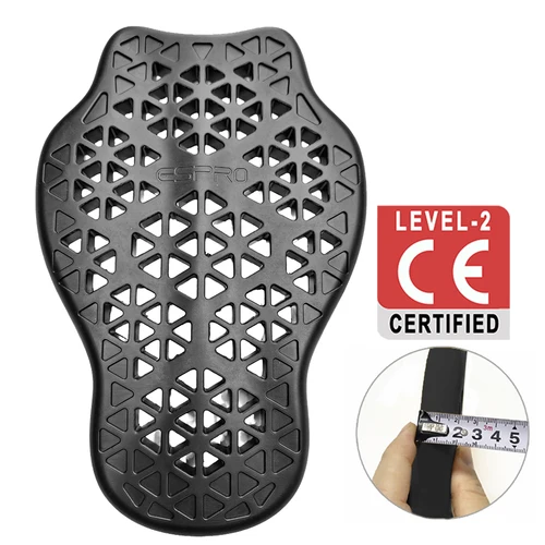 Imagen 1 del producto Armadura protectora trasera para motocicleta, certificación CE de 2 niveles, protección corporal, armadura trasera integrada para carreras de Motocross