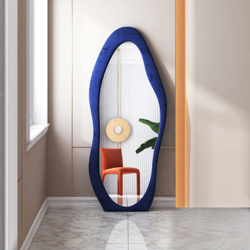 Full Body Mirror Home Bedroom Trial Dressing Mirror Wall-Mounted Floor Mirror