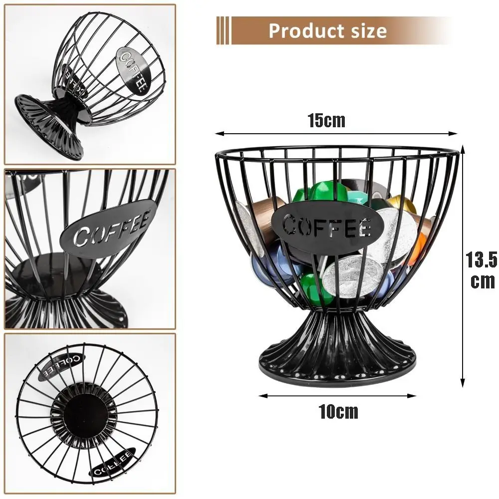 Large Capacity Coffee Pod Holder Coffee Pod Storage Cup Coffee Capsule Holder Home Decoration Irregular Shape