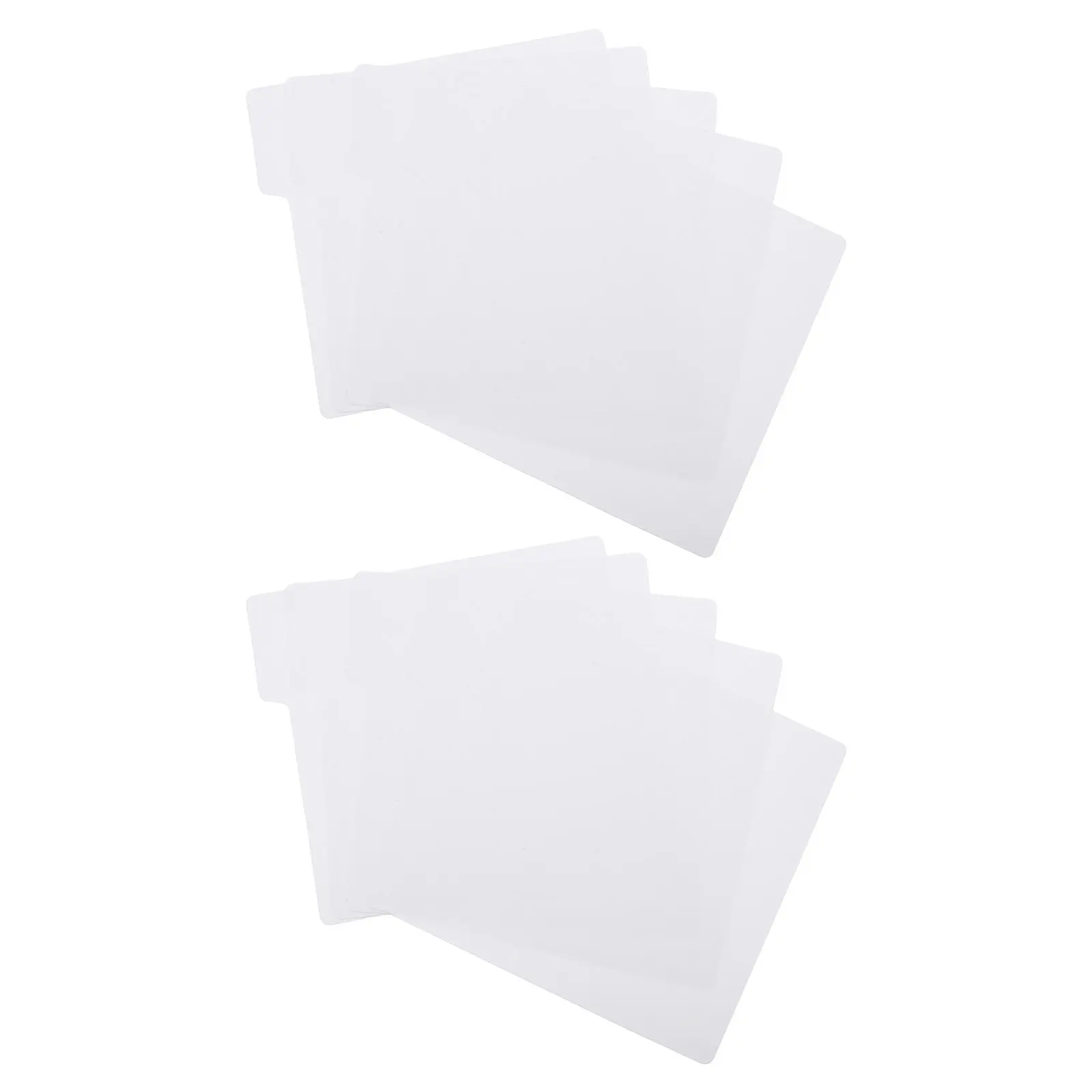 

10Pcs Vinyl Record Dividers 0.75mm Thick Plastic Classification Cards for Media Shelf Organizers Home Office Library Record