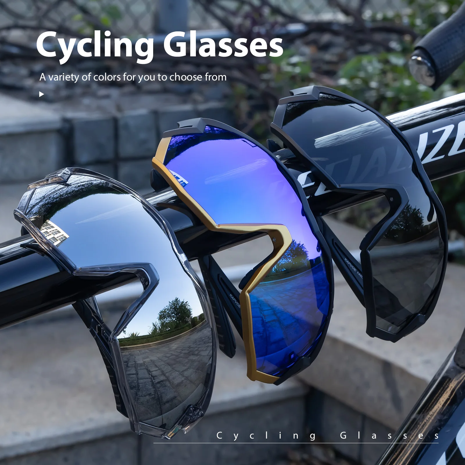 

Kapvoe Men's Cycling Sunglasses Riding Glasses Women Bicycle Eyewear Mountain MTB Bike Road UV400 Sports Cycling Goggles 2024