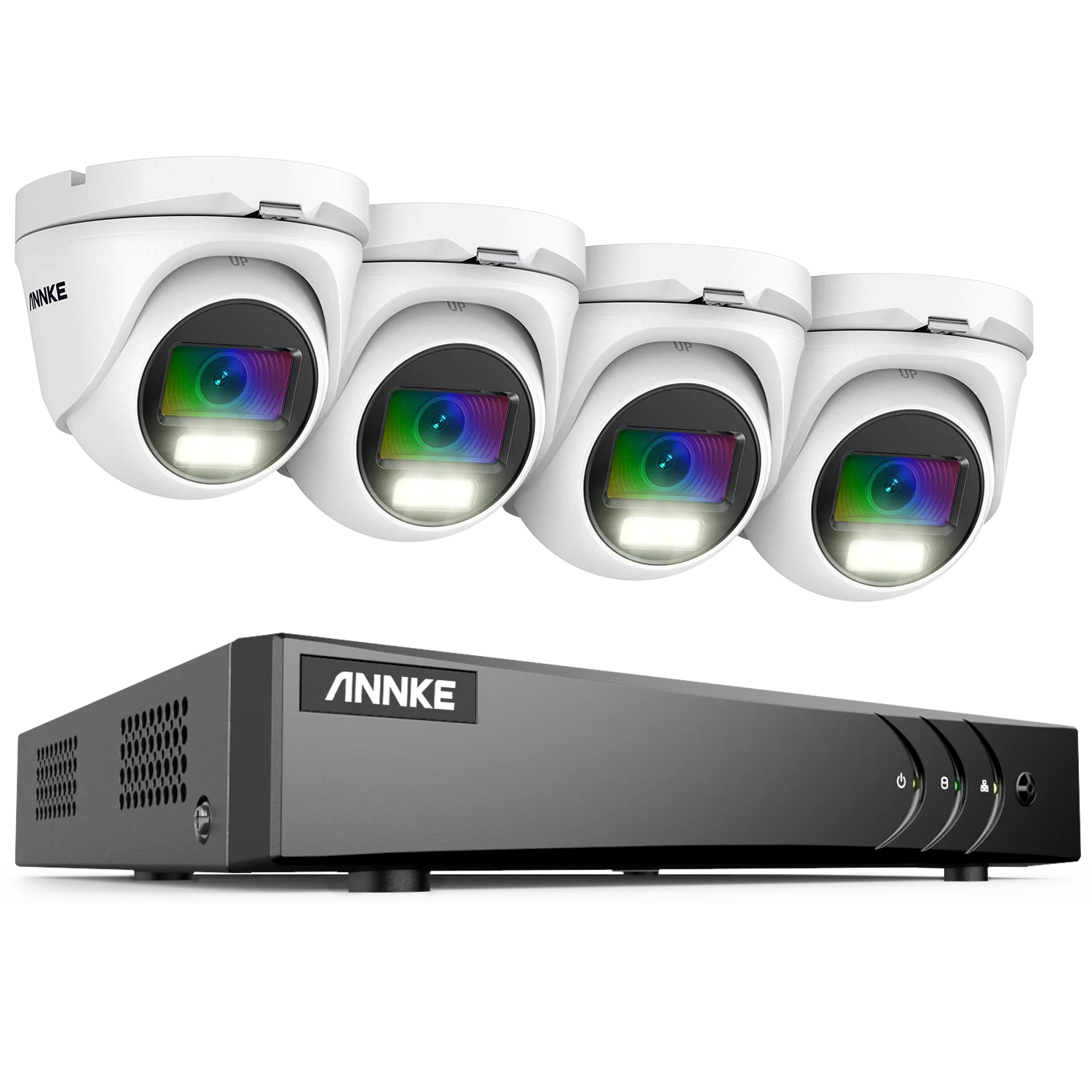 3K CCTV Security Camera System with Audio, Night Vision, and Motion Detection DVR CCTV Surveillance Turret Camera
