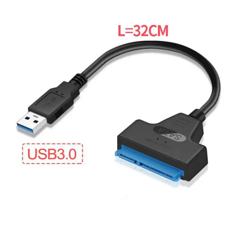 SATA para USB 3.0 / 2.0 Tipo C Cabo, Disco Rígido Externo, 22 Pin Adapter, 2.5 ", 6 GBPS, HDD, SSD, Sata III para PC