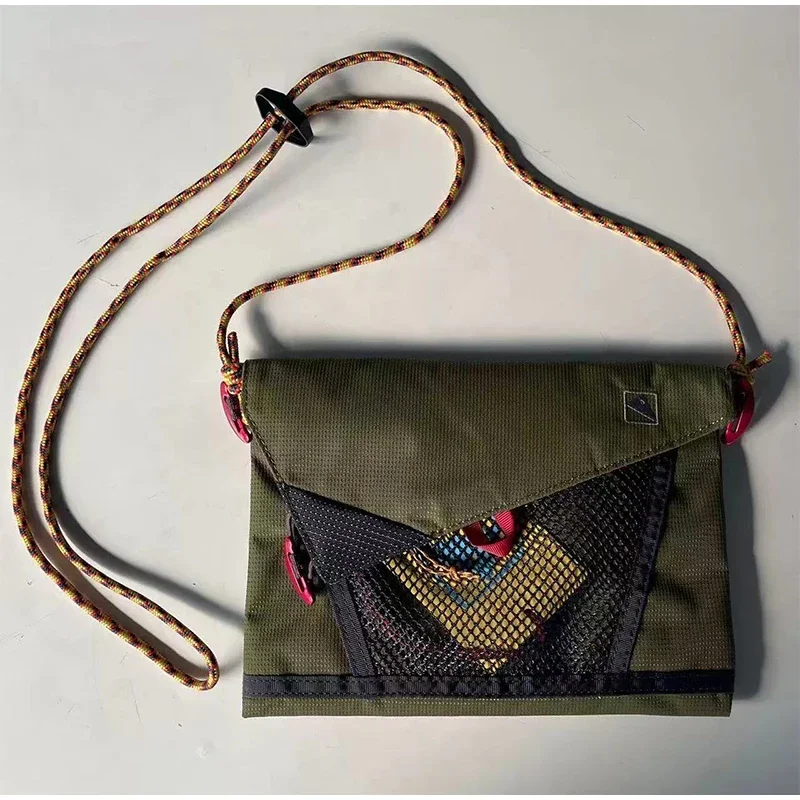Ultraleichte Unisex-Umhängetasche, hohle Mesh-Kontrastfarbe für Herren, Reiten, Reisen, Umhängetasche, wasserdichte Umhängetasche für Damen – Detail 12