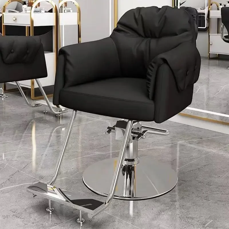 

Space Saving Luxury Modern Barber Chairs Aesthetic Footrest Unique Salon Chairs Comfortable Chaise De Coiffure Salon Furniture