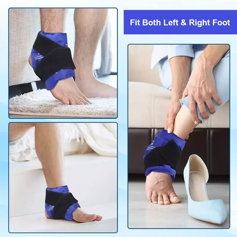 2026 عبر الحدود دعم الكاحل حزمة الجليد هلام التفاف قابلة لإعادة الاستخدام البوليستر العلاج البارد الساخن حجم عالمي CE FDA UKCA