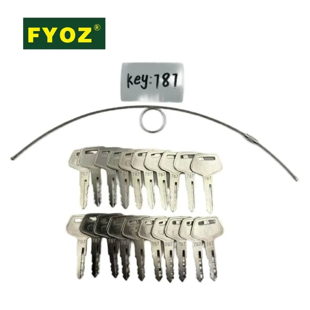 787 Ignition Key For Komatsu Heavy Equipment Excavator Dozer Loader (20pc)