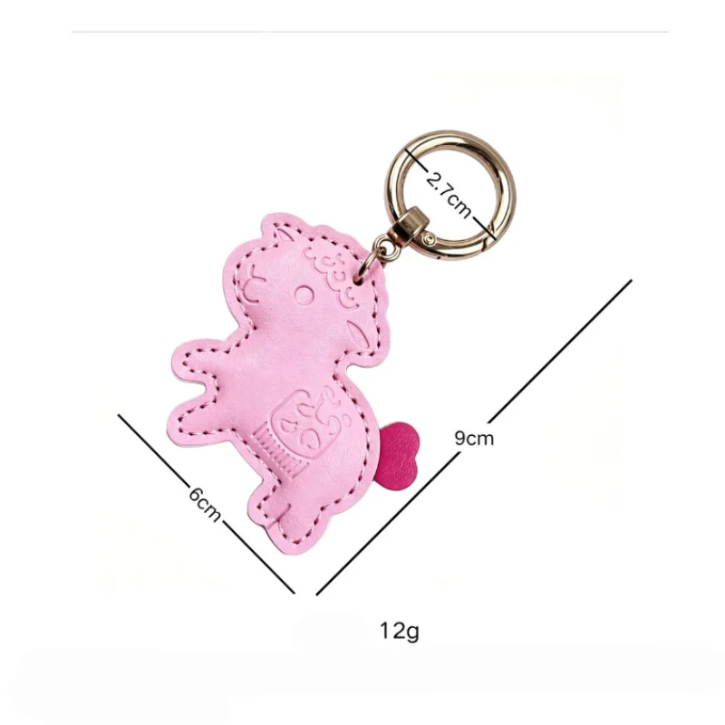 New Lamb Goat Sheep Pendant With Spring Buckle Pu Leather Bag Charms For Girls Handbags Backpack Decor Accessories Trendy Gift