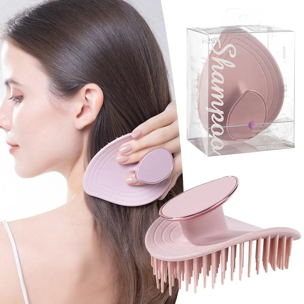 Silikon-Massage-Shampoo-Bürste, Kopfhaut-Massagebürsten, Shampoo-Bürste und Peeling für alle Haartypen – entspannend und peeling I9R0