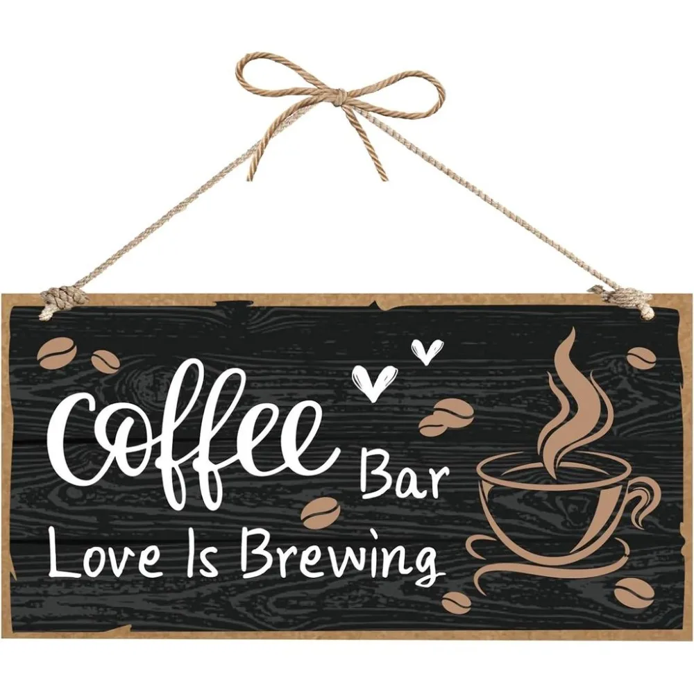 Wood Plaque Sign Farmhouse But First Coffee Sign Printed Coffee Beans Pantry Kitchen Decoration Rustic Wood Wall Art