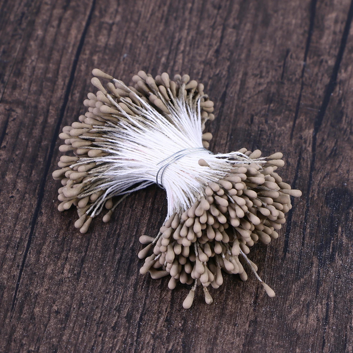 

400Pcs Flower Stamens Artificial Pearl Stamens for DIY Flower Making Scrapbook Decoration Vivid Double Ended Floral Craft