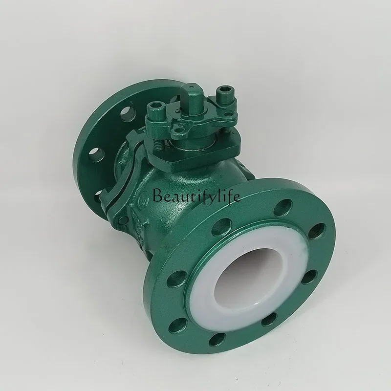 Q41F46-16C carbon steel cast steel corrosion-resistant acid and alkali-resistant DN50 fluorine-lined ball valve