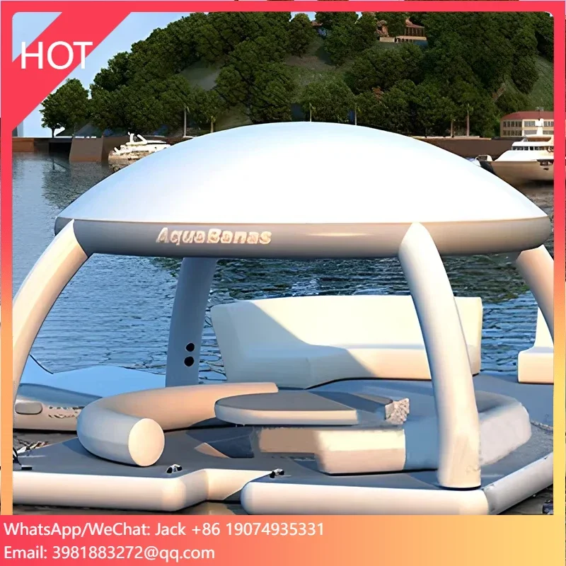 

Summer Water Play Outdoor Inflatable Deck Floating Dock Platform Inflatable Modular Floating Dock Inflatable Floating Dock