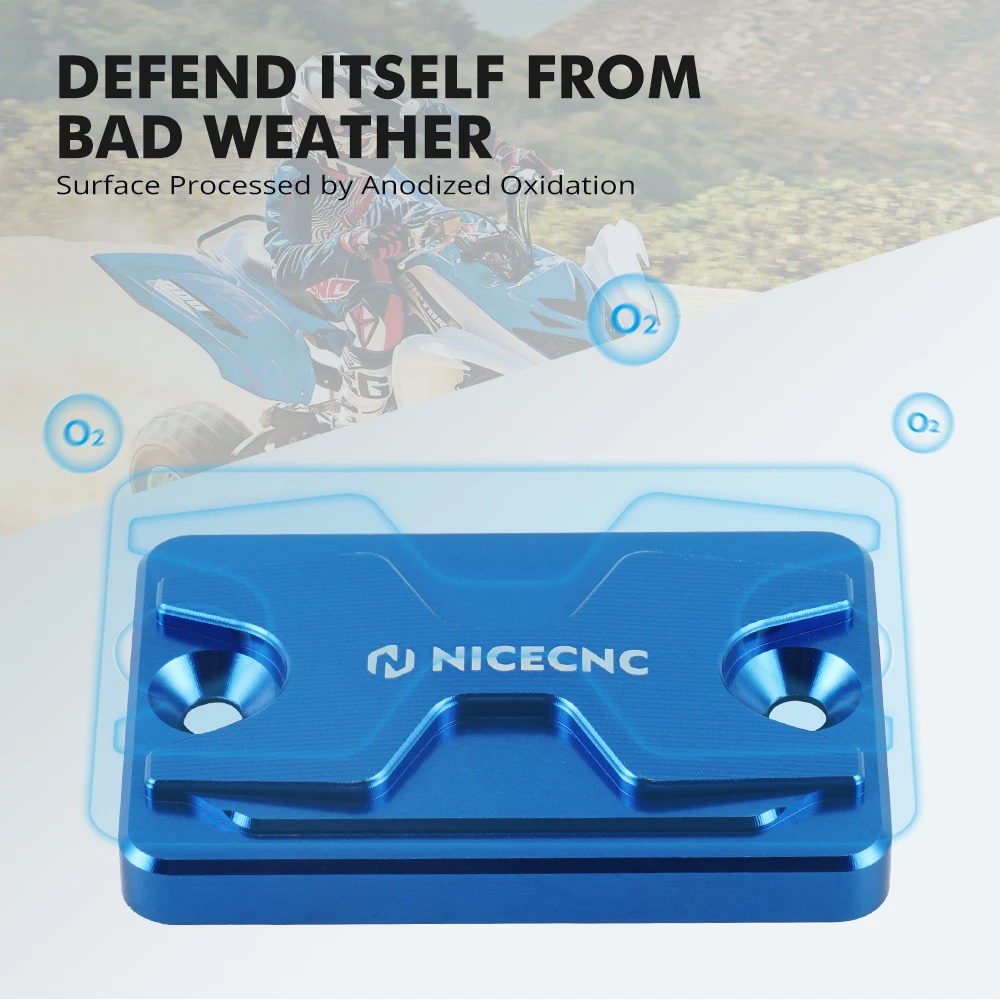NICECNC For Raptor Yamaha 700 Front Brake Reservoir Fluid Cover Cap For Yamaha Raptor 700 250 125 Honda TRX450R B16-F5852-00-00