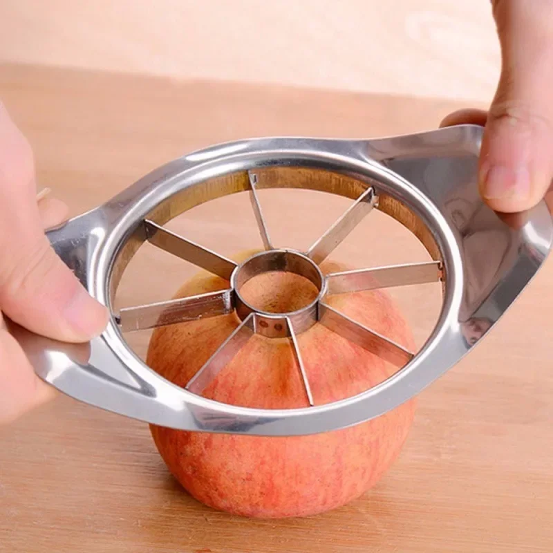 

Creative Stainless Steel Apple Cutter Kitchen Bar Useful Fruit Slicer Peeler 8-Blade Large Apple Corer Apple Slicer Kitchen Tool