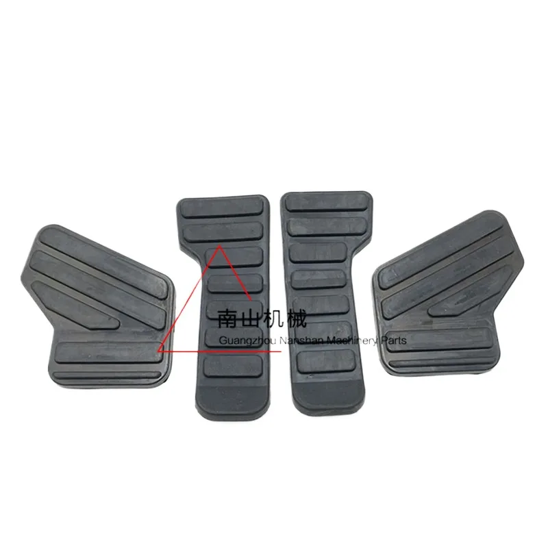 For Hyundai R60 7Walking pedal glue Rest rubber Pedal rubber Walking iron plate rubber Excavator Parts