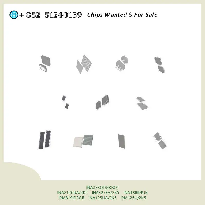 Integrated circuit INA333QDGKRQ1 INA2126UA/2K5 INA327EA/2K5 Electronic chip INA188IDRJR INA819IDRGR INA125UA/2K5 INA125U/2K5