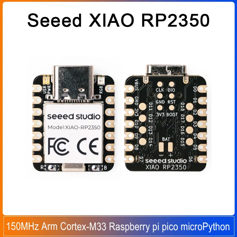 1/5pcs XIAO RP2350 Seeed Studio Development Board 150MHz Arm Cortex-M33 Equipped with Raspberry Pi RP2350 MicroPython