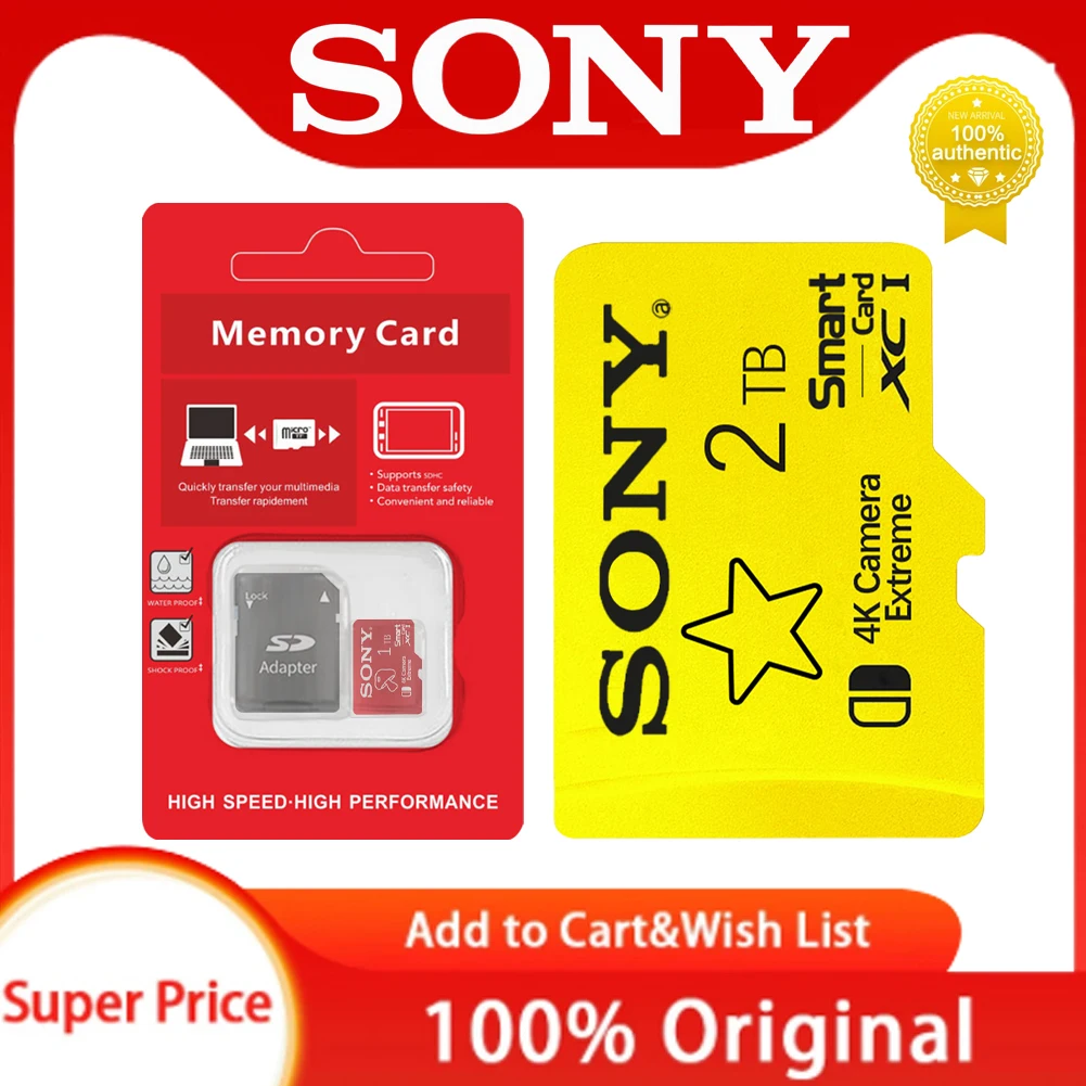 Sony 2TB Memory Card 1TB Micro TF SD Card 512GB 256GB SD Memory Card 128GB Storage Cartao De Memoria For Nintendo Switch Ps4