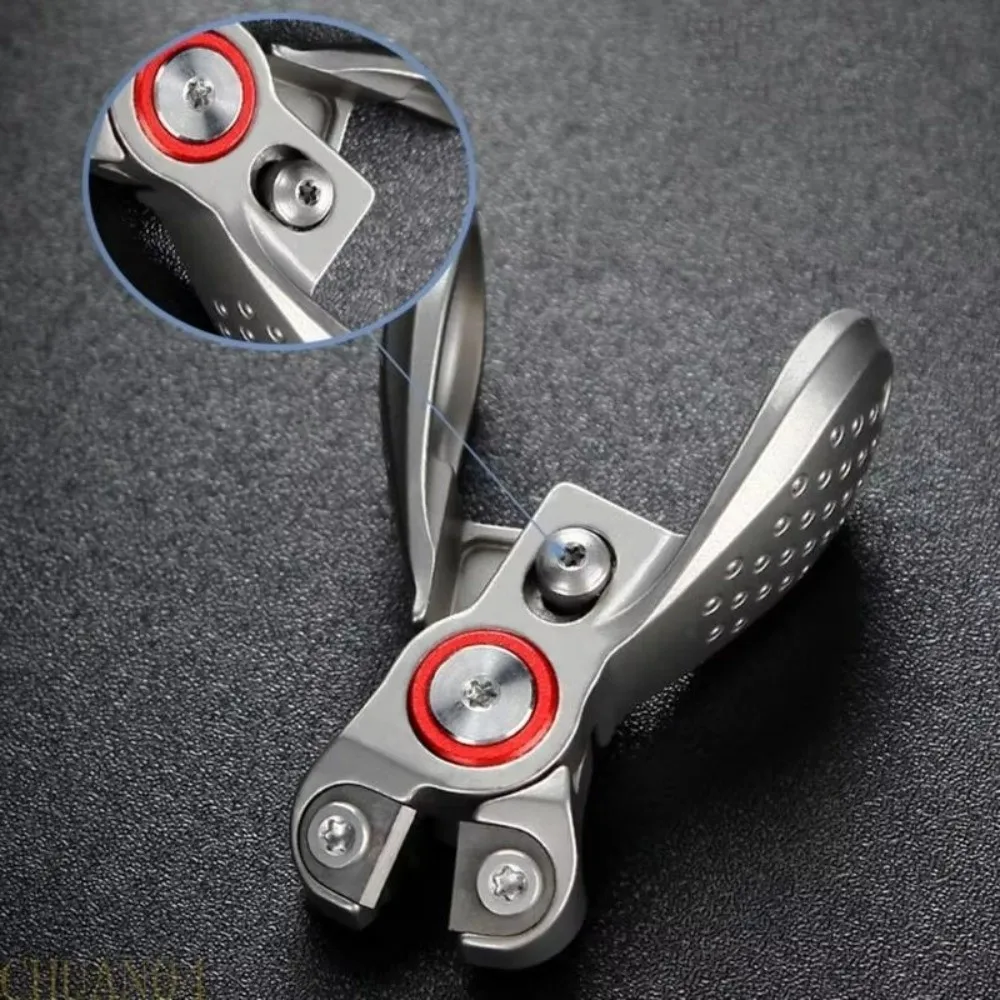 Stainless Steel Fishing Line Cutter Retractable Clip Design Secure Sliding Lock Line Nippers Multipurpose Tool