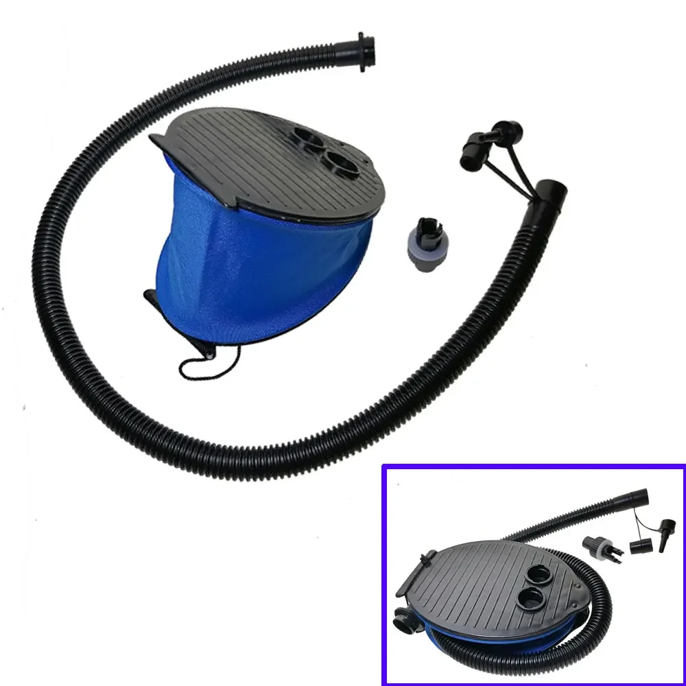 Foot Pump Inflator For Inflatable Boat Rib Dinghy Swimming Ring Swim Aid Toys