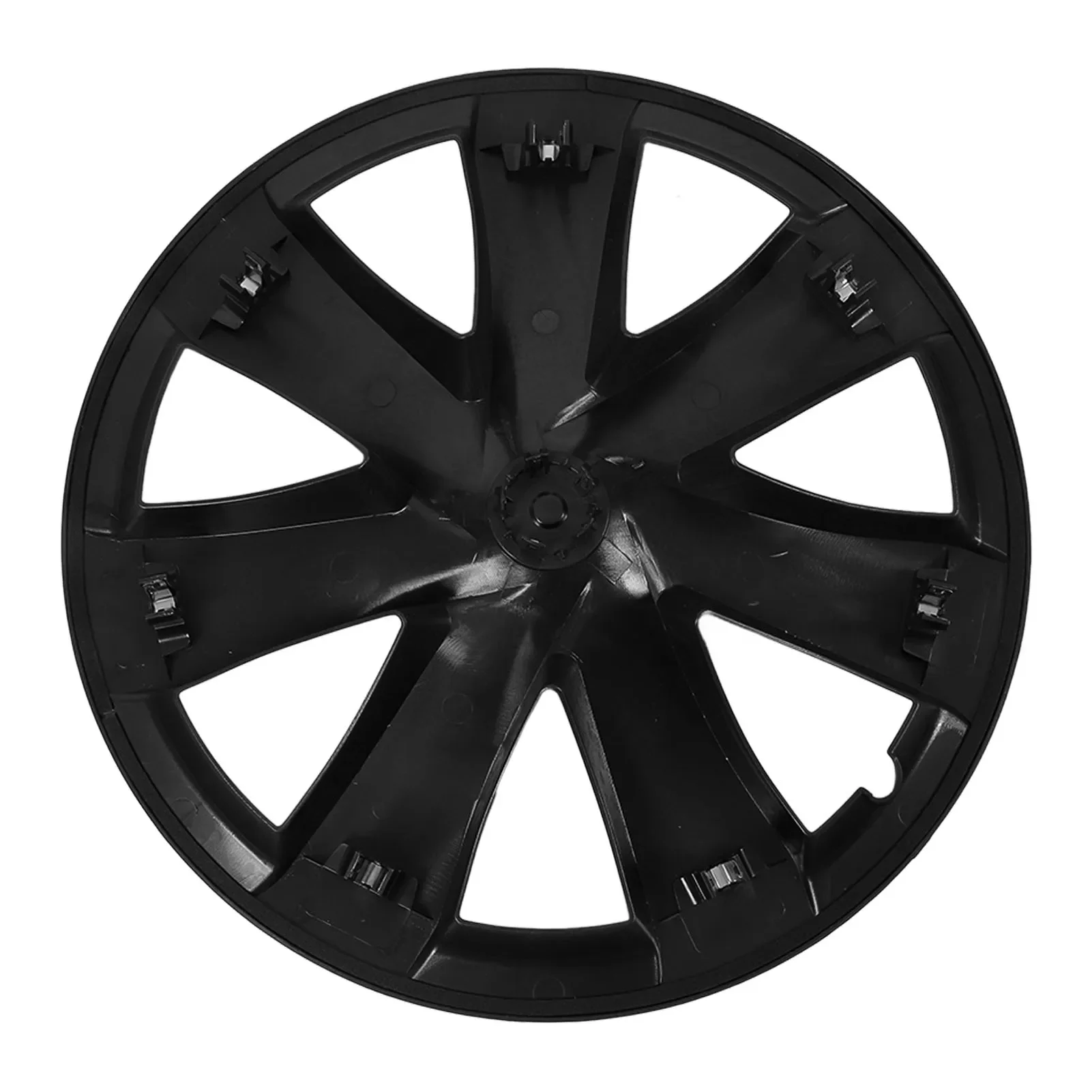 4 Pcs 19 Inch Automobile Hubcap Matte Black Wheel Hub Full Rim Protector Cover Replacement for Tesla Model Y 2020 to 2023