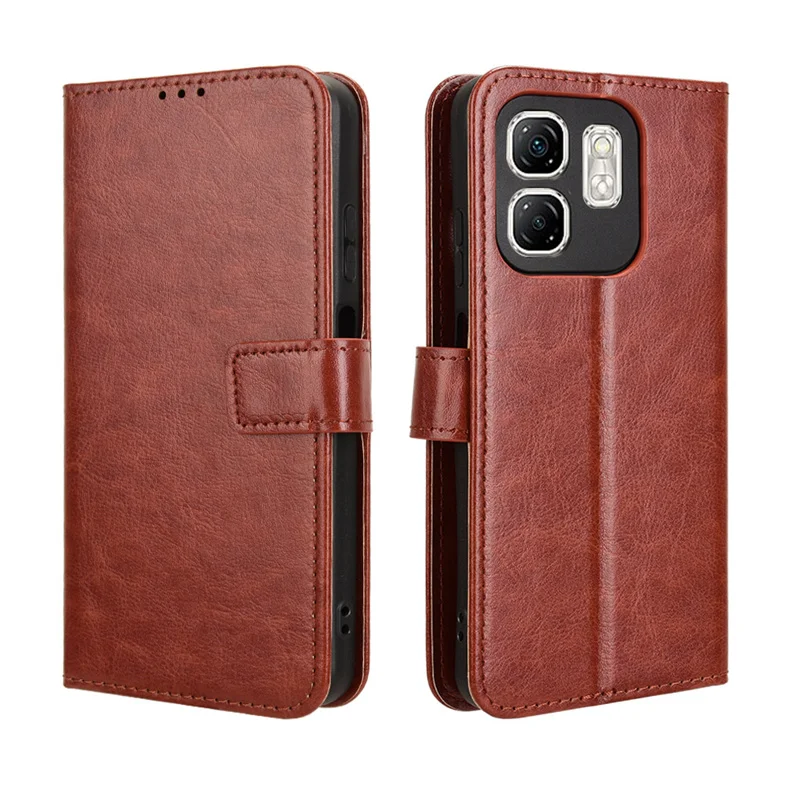 Fit in Infinix Smart 9 4G X6532 Luxury Crazy Horse Leather Case Skin PU Suitable for Infinix Smart 9 4G Phone Case