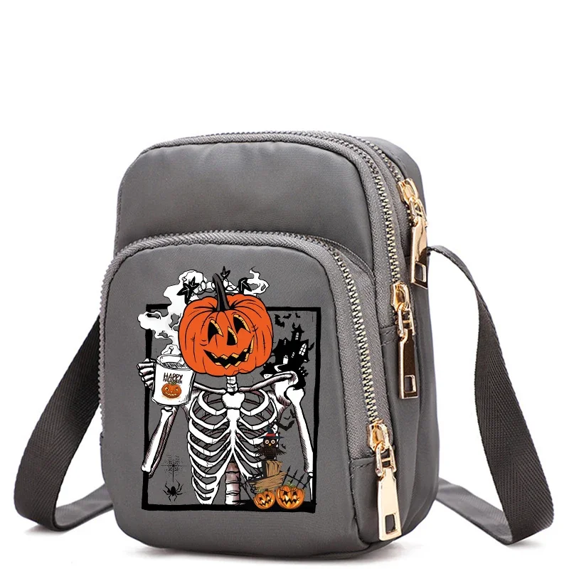 Halloween Shoulder Bags Jack Skellington Tote Bag Crossbody Bag Kawaii Cartoons Dog Underarm Casual Bags Collocation Trendy