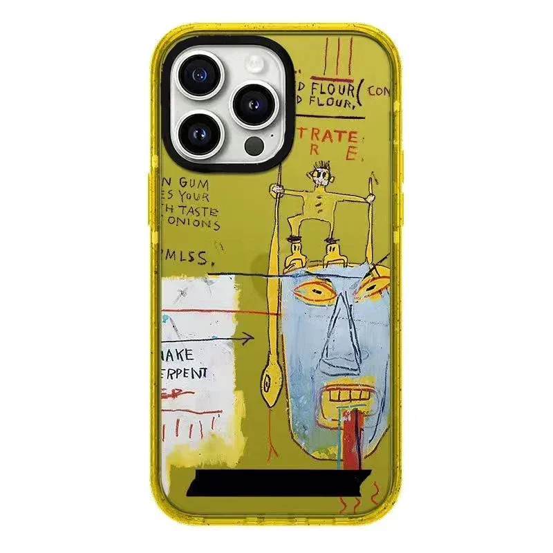 

2.0 Acrylic Upgrade Border Graffiti Street Phone Case Cover for iPhone 11 12 13 14 15 Pro Max Case for iPhone 15 ProMax