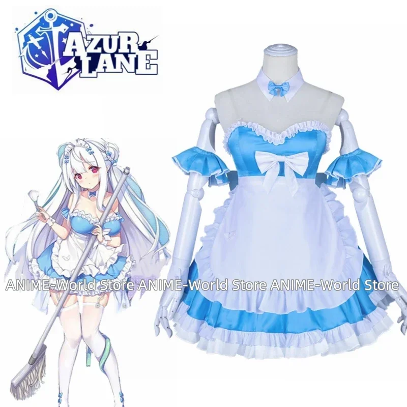 

Игра Azur Lane HMS Cygnet Emily Fajardo Blue Dress Косплей Костюм