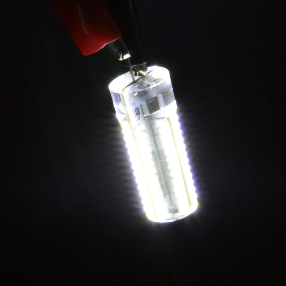 4Pcs G4 220V LED Light Bulbs 5W Smd 3014 104LED High Brightness Energy Saving 400Lm White 6000-6500K for Puck Light Ceiling
