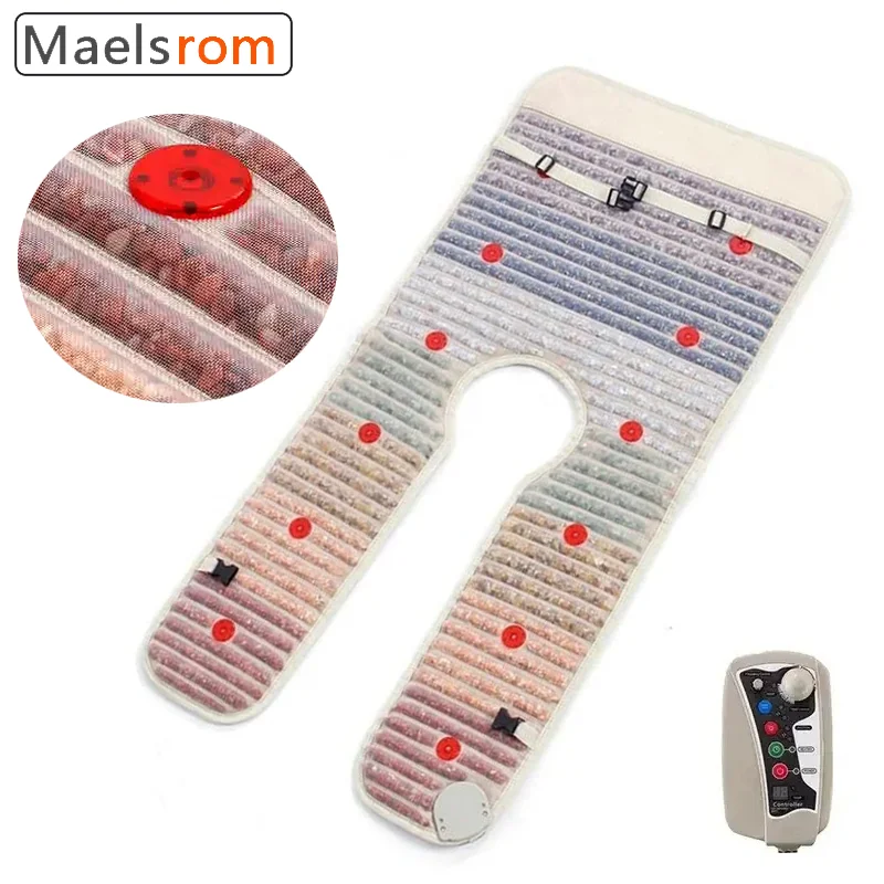 

PEMF Infrared Heating Pad with Negative Ions & Photon Therapy - Professional Neck & Shoulder Massage Mat for Deep Pain Relief