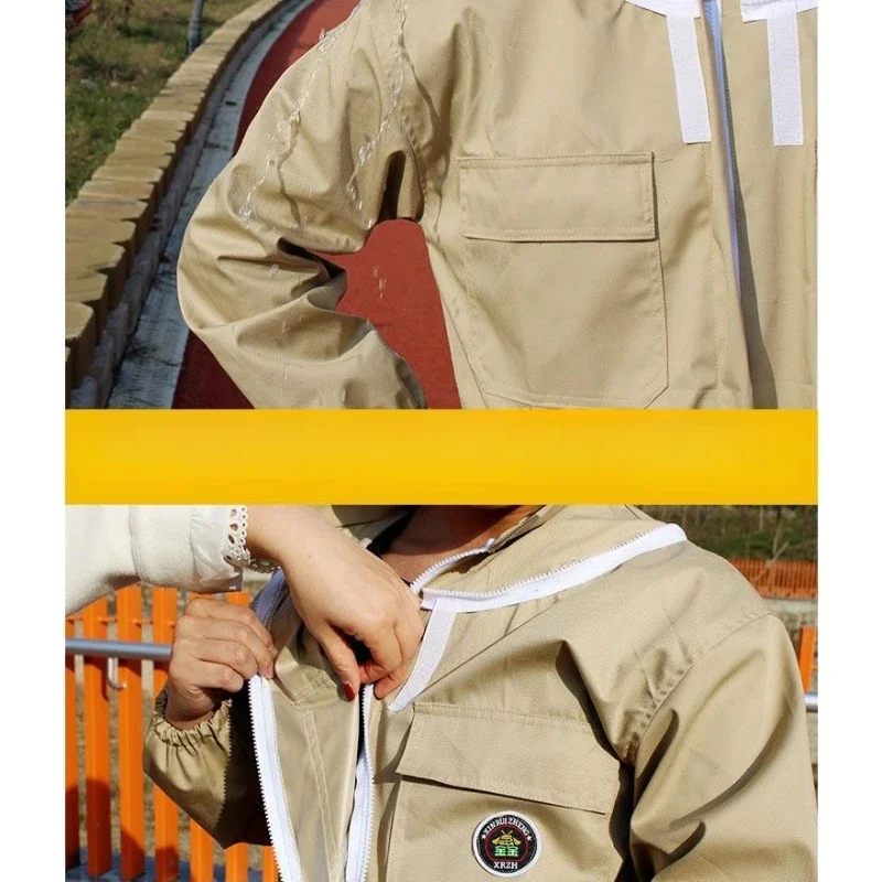 

Защитный костюм от пчел, водонепроницаемый, дышащий, для пчеловодства, полный комплект, утолщенный, цельный комбинезон