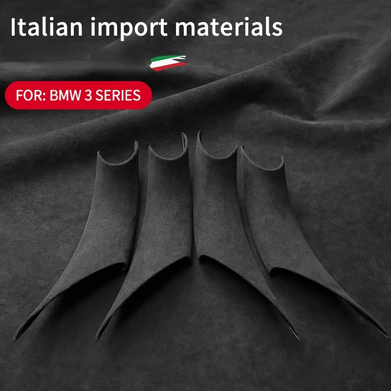 

Car Door Handle Pull Protective Trim Accessories Italy Super Suede Cover for BMW 3 4 Series 3 Series GT F30 F35 2013-2019 4PCS