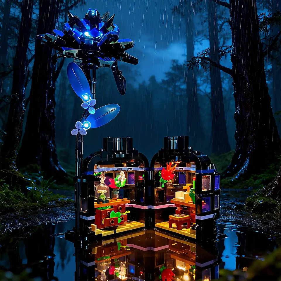 LYBMTWF LED Lighting Kit Compatible with Lego 76784 Black Dahlia