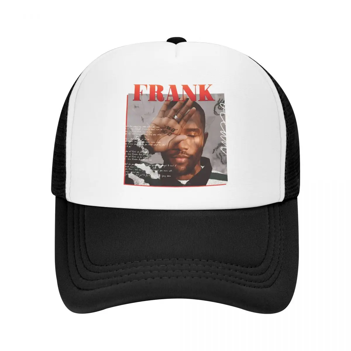 Frank Oceans Channel Orange Album Mesh Sun Cap Outfit for Unisex Adjustable Snapback Mesh-Back Summer Cooling Hats