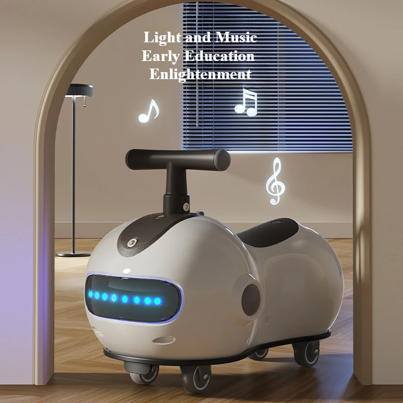 Bebê amendoim torção carro infantil scooter walker com luz sonora roda silenciosa passeio ao ar livre em brinquedo carro equilíbrio treinamento presente de aniversário