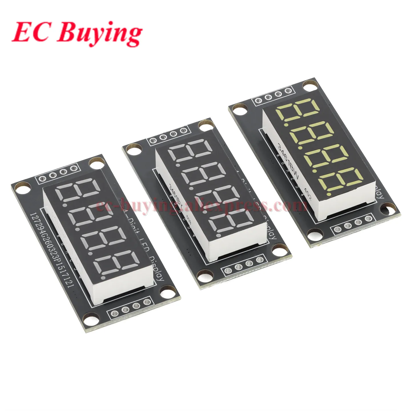 Módulo de Display LED TM1637 para Arduino, 4 Dígitos, 7 Segmentos, 0.36'' 0.56'', Tubo Digital de Hora, Vermelho, Azul, Branco