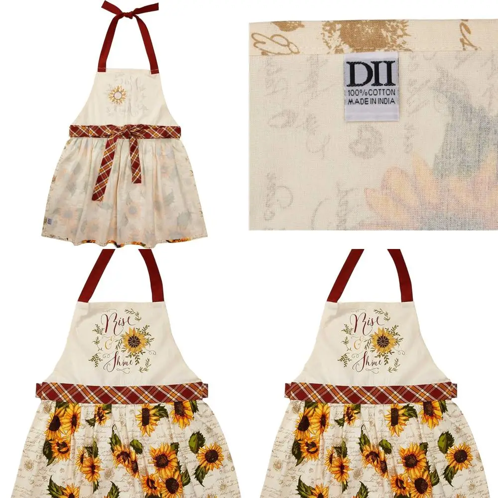 

Multicolored DII Apron with Rise & Shine Print