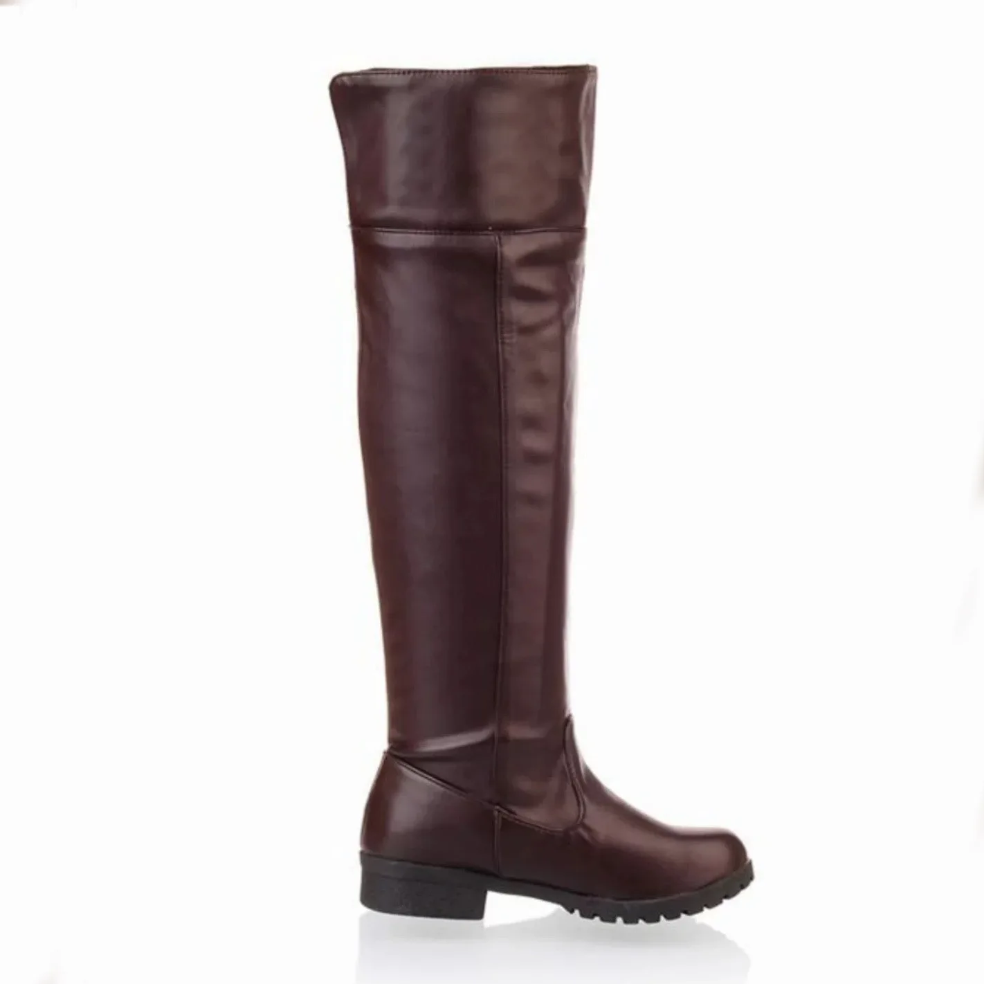 Cosplay Men's and Women's Boots Performance Low Heel Over Knee Boots Large Size 2025 Spring and Autumn