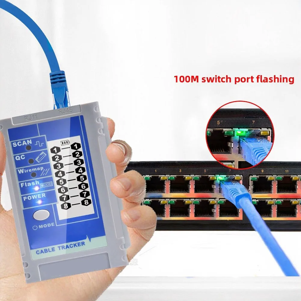 1Set ET608 Cable Finder Network LAN Line Finder For PoE Test QC NCV Test Breakpoint Testing Tool Accessories