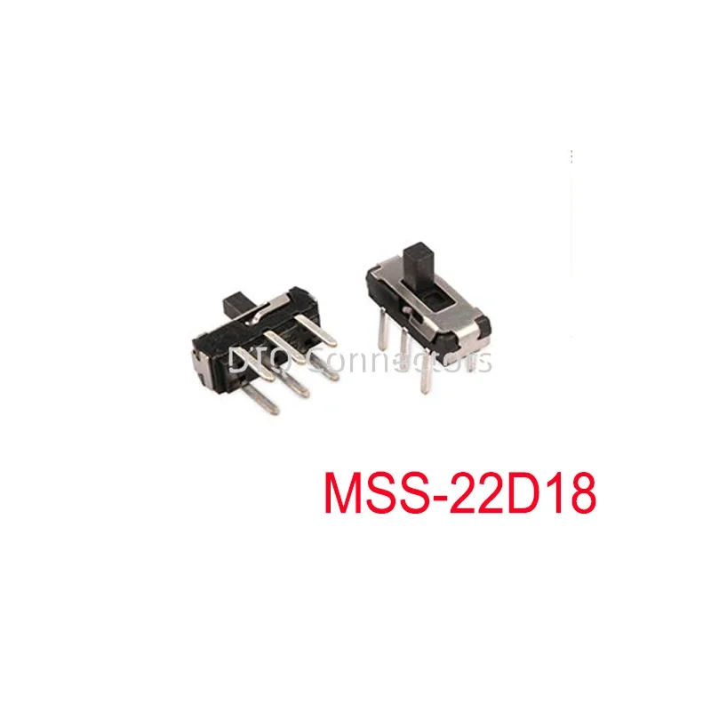 10PCS Toggle Switch Micro Power Switch Sliding Single And Double Row In-Line Horizontal Gear 2 Gear 3 Gear Fluctuation Band